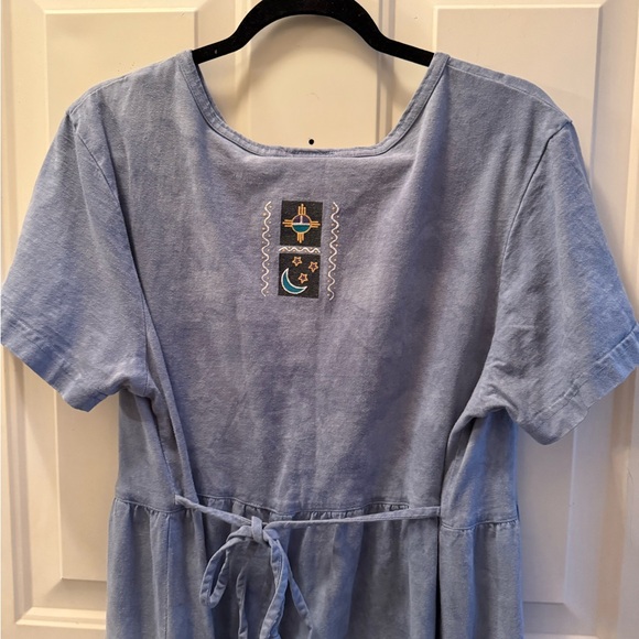 VTG Cactus Bay Southwest, Native Maxi Dress Lynne 2000 XL tie back Beautiful - Picture 7 of 8